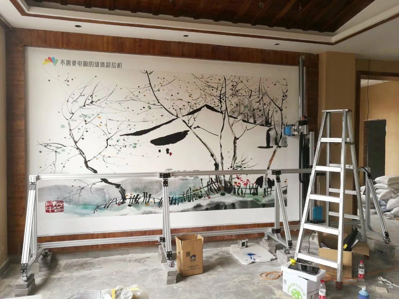 墙体彩绘施工机器,墙体彩绘机器