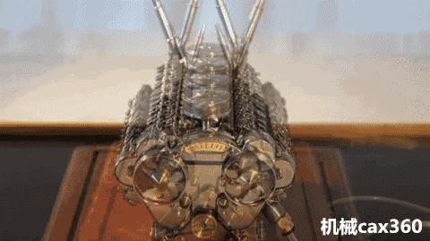 动画演示发动机的工作高清,发动机工作动态图解