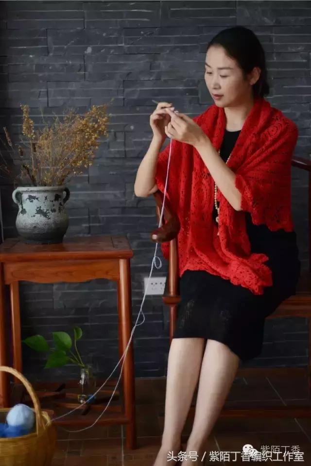 月神披肩紫陌丁香高清图解,紫陌丁香大披肩