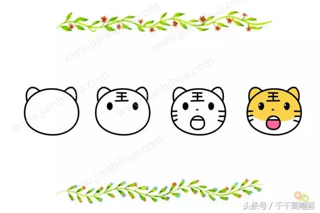 简笔画小动物头像,最简单的简笔画动物头像