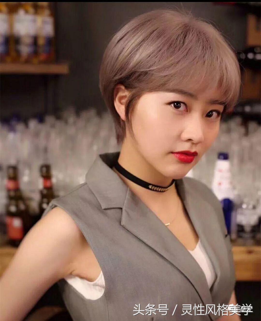 今年最流行的短发超短,最时髦的短发适合圆脸