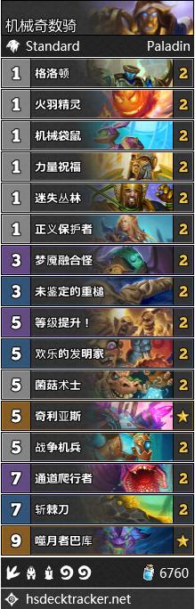 炉石传说机械克苏恩牌组,炉石传说德鲁伊新版本机械克苏恩