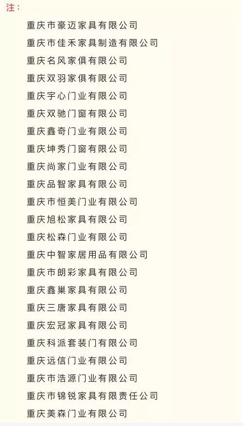 重庆木门工业园区分布图,重庆渝北有哪些木门生产厂家