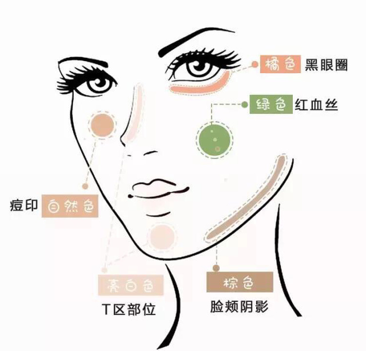遮瑕膏各种颜色的使用方法,国产遮瑕膏有哪些适合干皮用