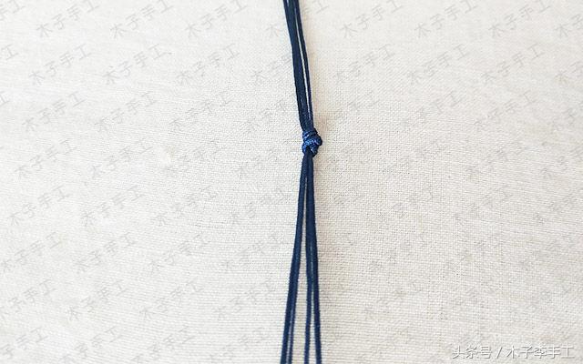 项链绳编法收尾打结扣,项链绳扣怎么系