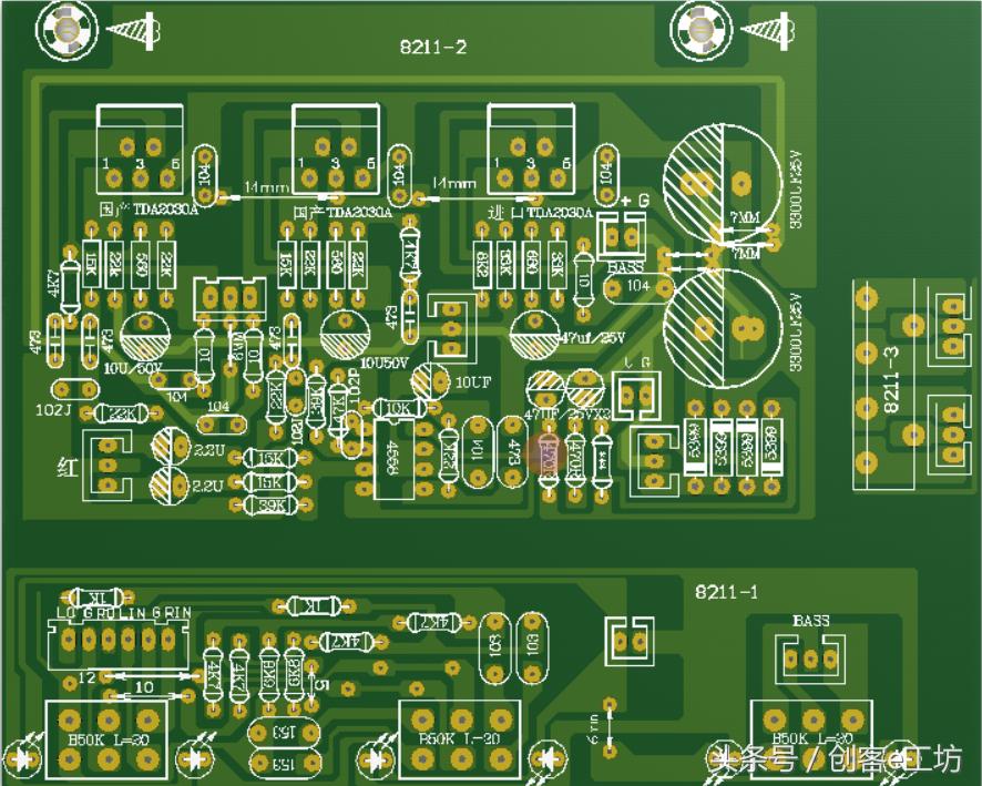 diy功放和品牌功放,重低音音箱制作过程