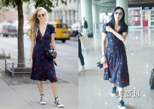 午后休闲时光,淡雅连衣裙放慢你的生活节奏