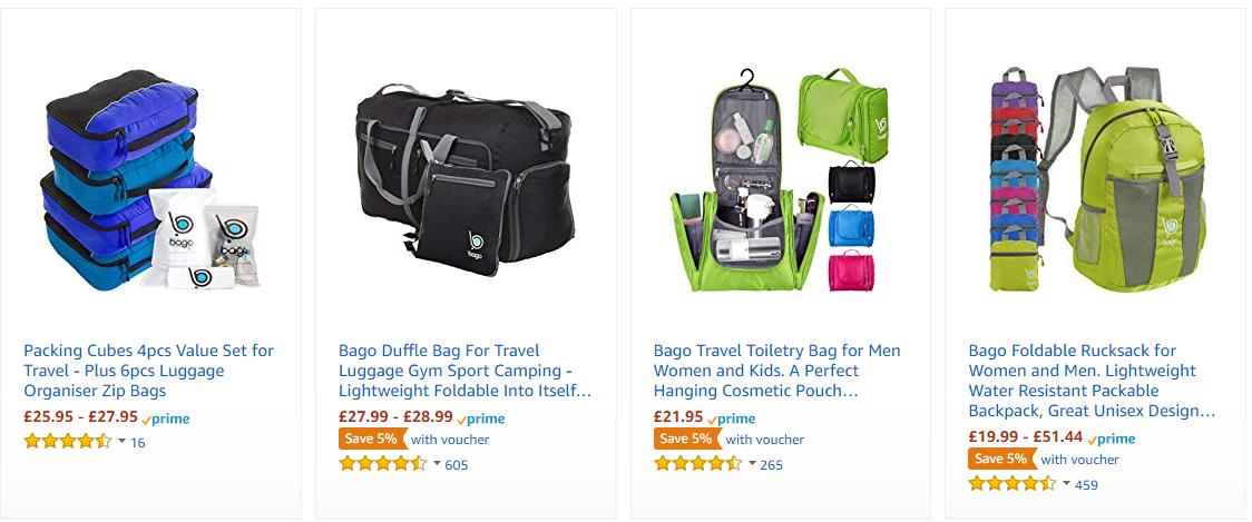 英国线上市场最受欢迎的行李箱包品牌TOP30