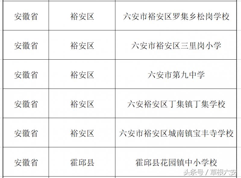六安这28所学校同时被教育部点名！快看有你的母校吗？