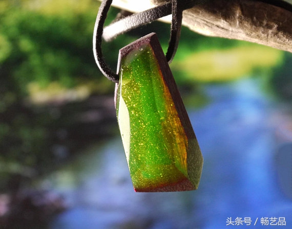 布艺纯手工制作工艺吊坠项链,手工项链吊坠diy