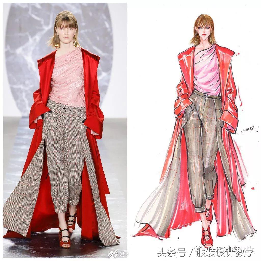 笔尖上的秀场！用一只马克笔带你穿梭各大秀场（成衣vs手绘）