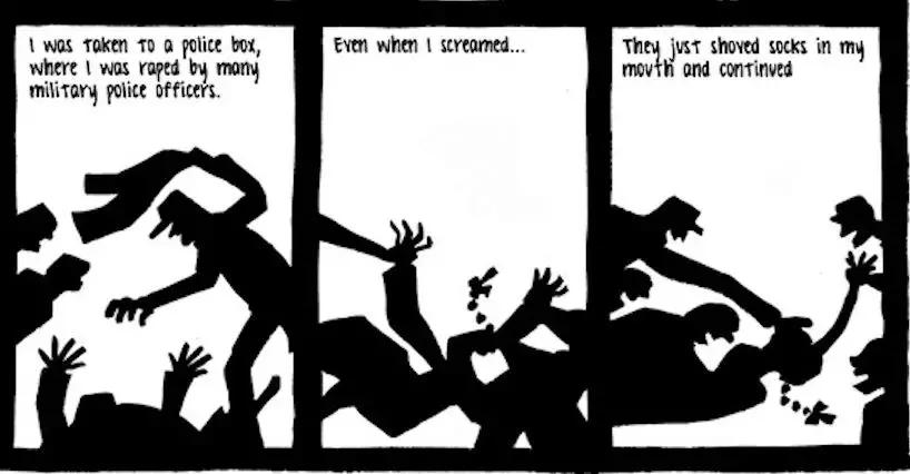 毒打、强奸、*虐性**……他把一个女人的真实故事画成漫画