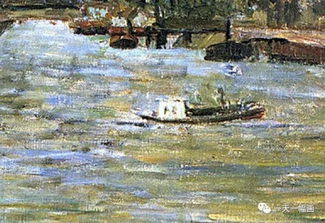 《鲁昂的塞纳河畔》经由高更情绪化演绎的塞纳河美景