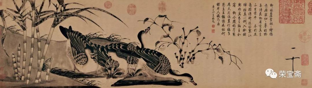 宋代花鸟画写意图文,宋代宫廷花鸟画与文人花鸟画