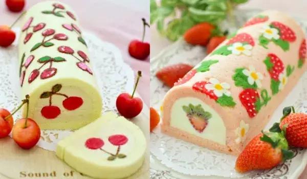 彩绘蛋糕卷,100种彩绘蛋糕卷
