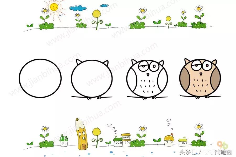儿童简单动物简笔画大全,怎么画动物唱歌的模样简笔画