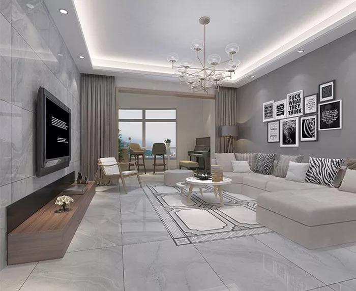 圆茶几拼花,客厅茶几瓷砖拼花效果图