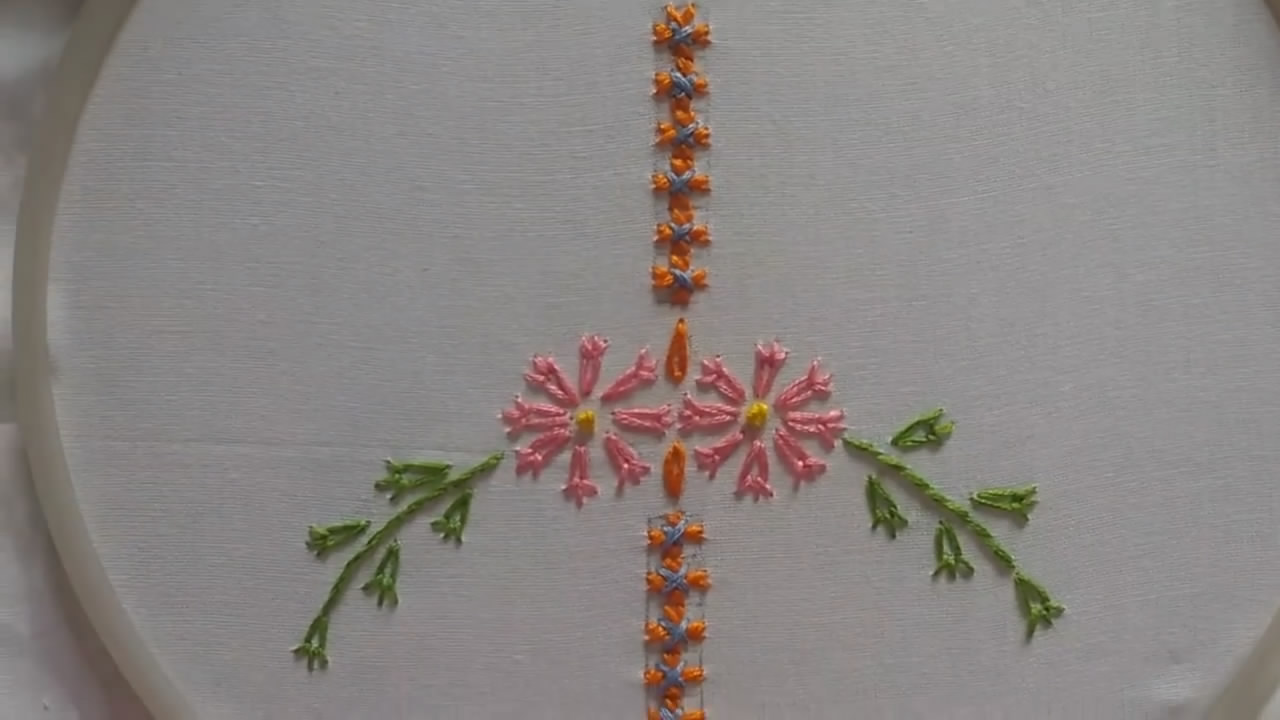 diy刺绣教程字母,diy刺绣怎么绣花和叶子