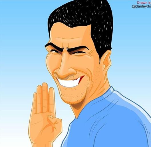 足球球星卡通头像,足球球星经典的头像图片集