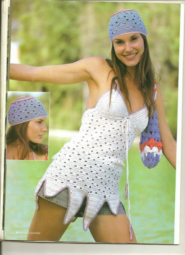 外网钩针衣服作品,比利时钩针美衣教程