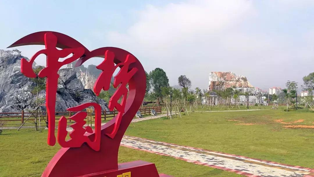 云浮石材400多年的历史,石材背景墙的历史