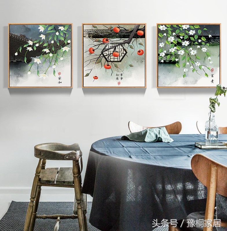 新中式全屋装饰画,新中式画装饰客厅