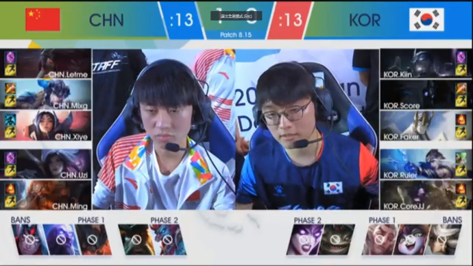 LOL亚运决赛：中韩放手一搏，Faker加李奥登场演绎绝地翻盘！