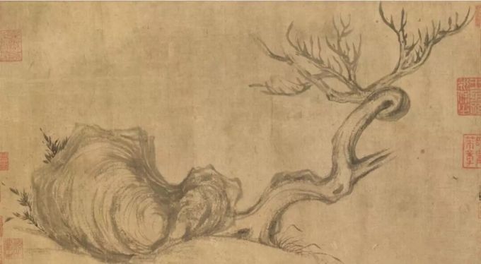 苏轼枯木竹石图拍卖,苏轼的画枯木怪石图真迹