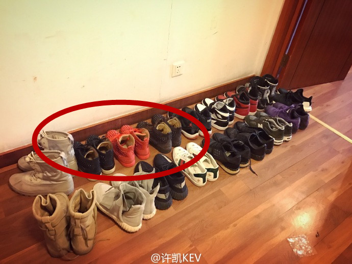 许凯谈球鞋,许凯晒鞋