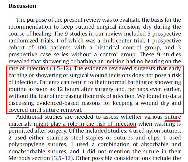 不需拆线的伤口几天可以洗澡,背部伤口拆线后多久可以洗澡