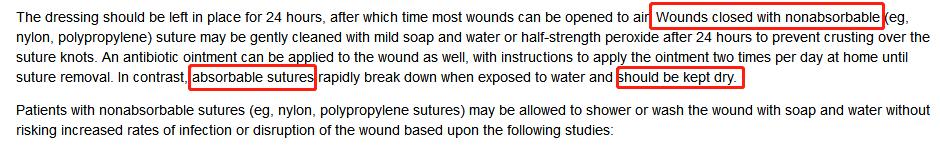 不需拆线的伤口几天可以洗澡,背部伤口拆线后多久可以洗澡