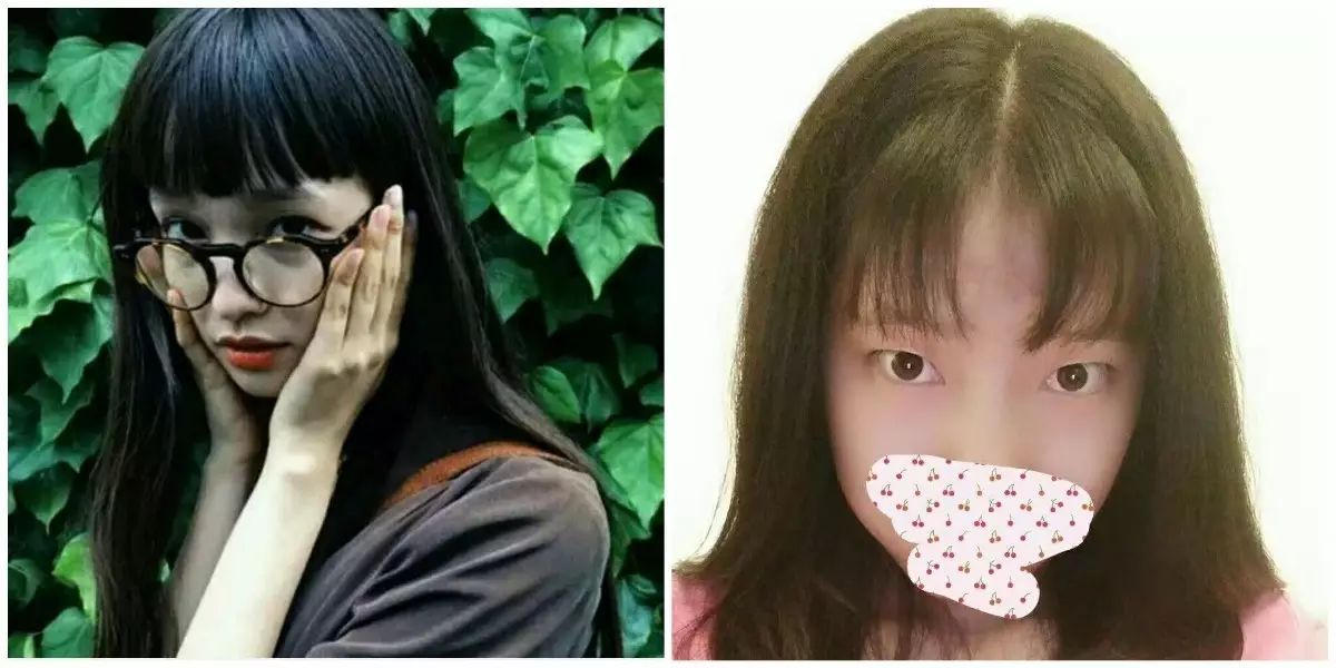 想象的发型和实际的发型对比图,发型真的很重要不同发型差距真大