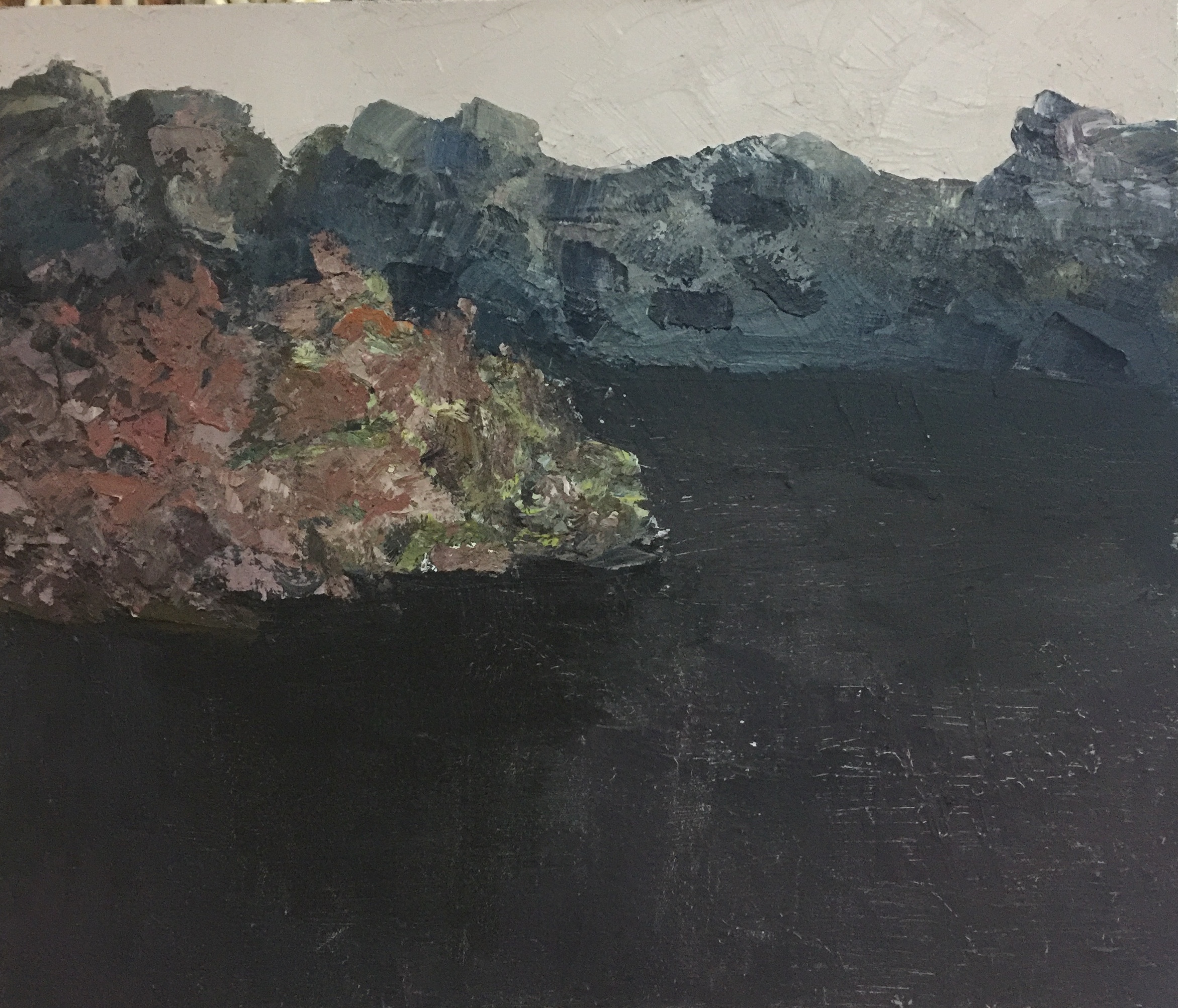 油画风景钢刀,油画风景人物绘画步骤