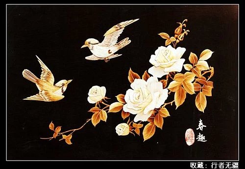 麦秸画作品,麦秸垛名画