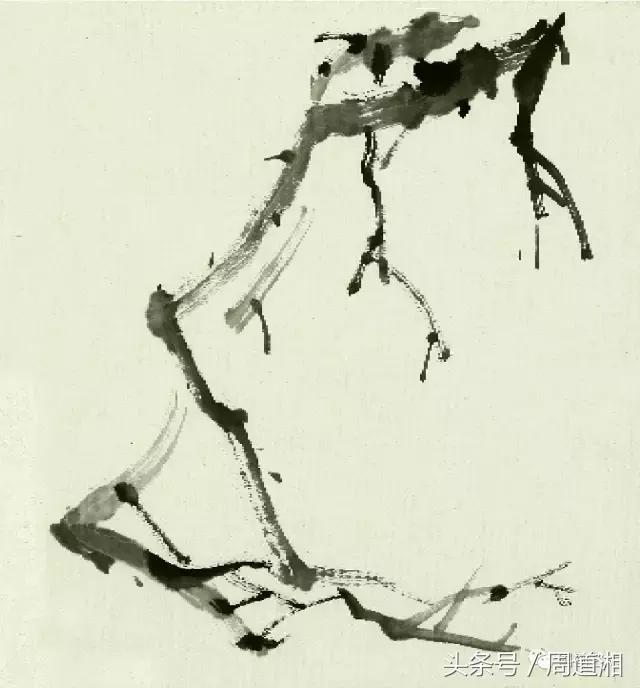 梅花花朵的国画画法视频,大写意梅花枝干国画画法