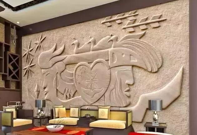 砂岩天然浮雕景观图,西安砂岩浮雕壁画
