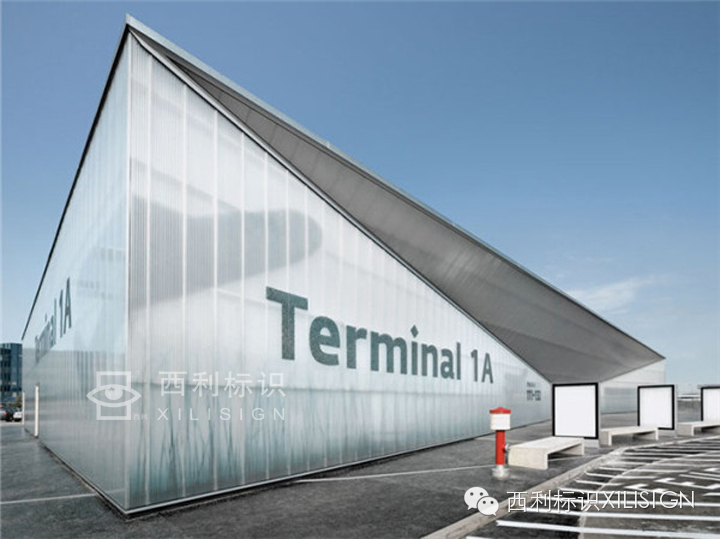 空港观察郑州,航站楼设计标识
