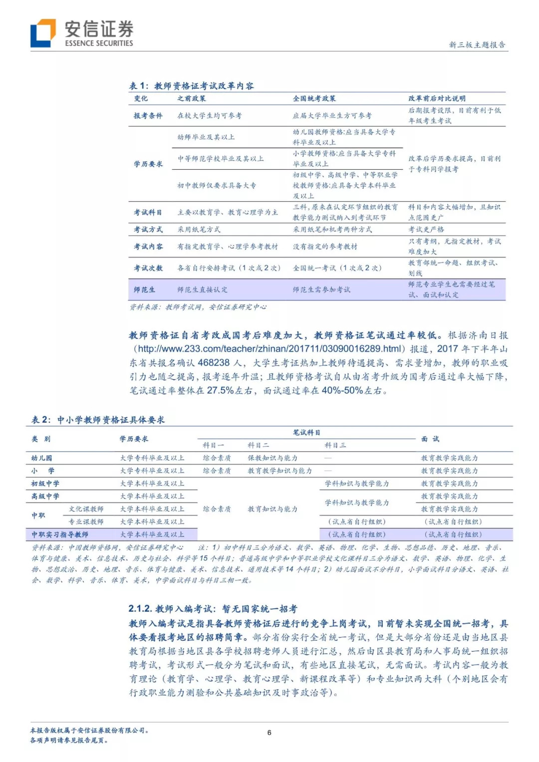九月，敬师者！——安信新三板教师培训细分赛道专题研究报告「诸海滨团队」