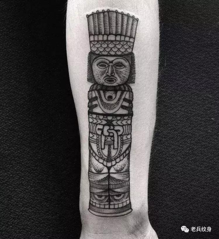 纹身玛雅图腾花臂图案大全,玛雅纹身图腾素材
