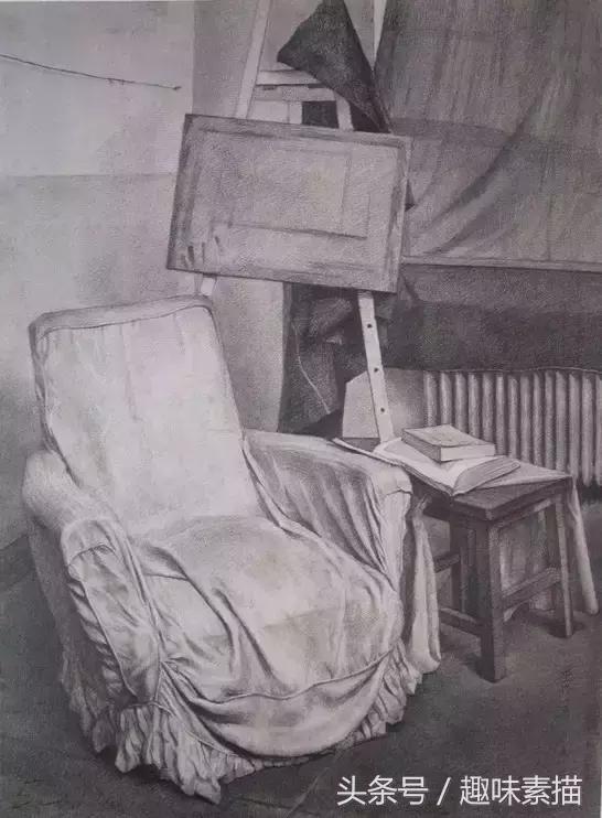 央美素描高分作品,央美高分卷素描半身像