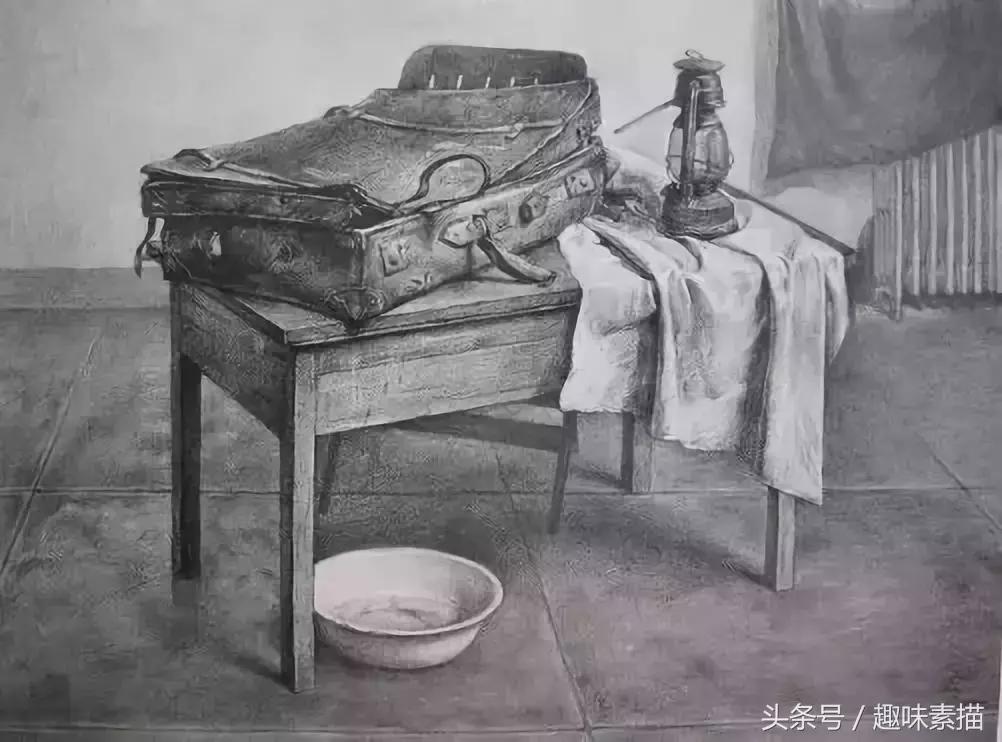 央美素描高分作品,央美高分卷素描半身像