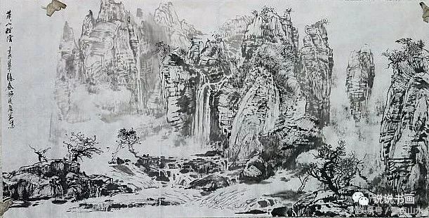 完整山水画绘画过程,各种山水画的基本画法