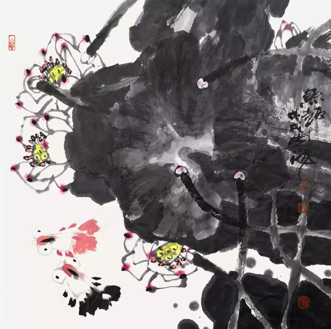 荷魂赵先闻作品欣赏,赵先闻画家作品