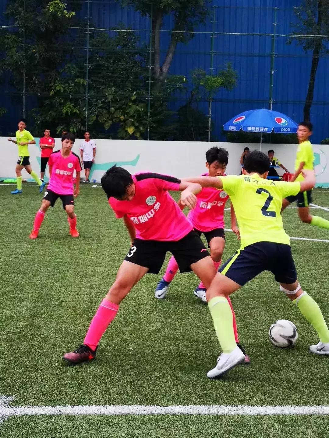 深圳市双料冠军,中学足球联赛双冠