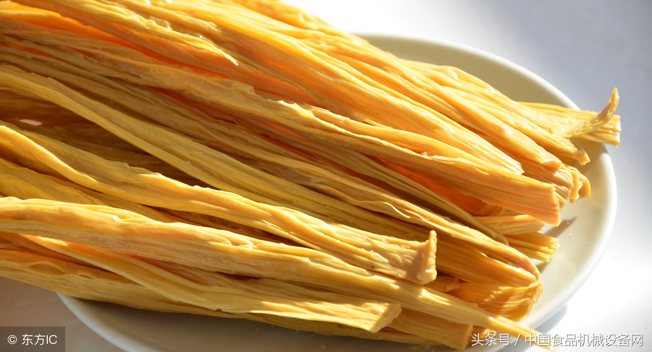 现在腐竹加工最先进设备,豆制品设备厂家新型腐竹生产线