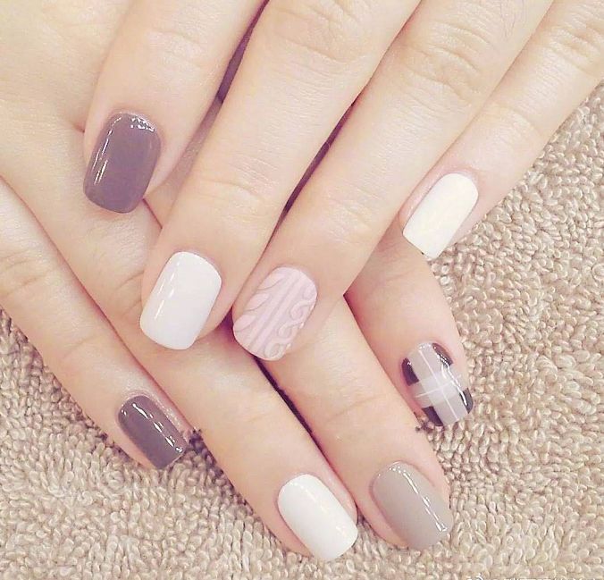 毛衣美甲教程,毛衣美甲画法教程