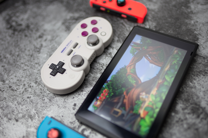 switch手柄八位堂复古手柄评测,switch良值三代分体手柄评测