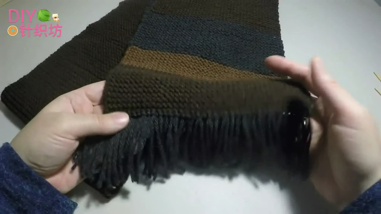 男士围巾棒针编织款式大全,男士手工编织围巾需要起多少针