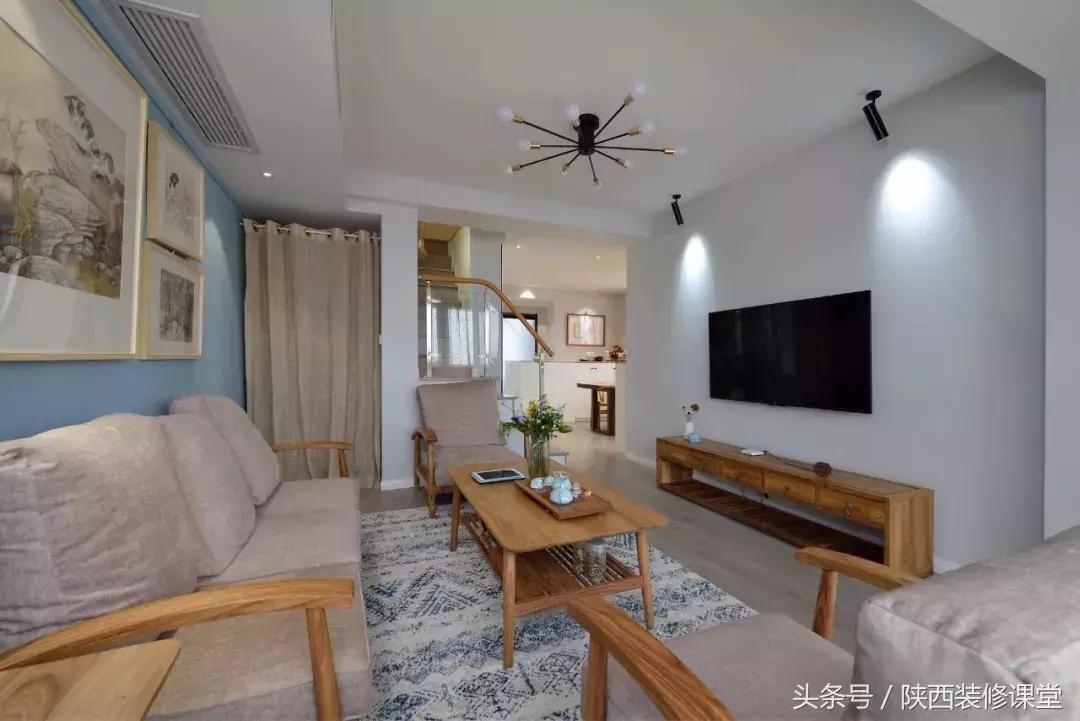 明亮黄客厅装修效果图,30平方客厅装修效果