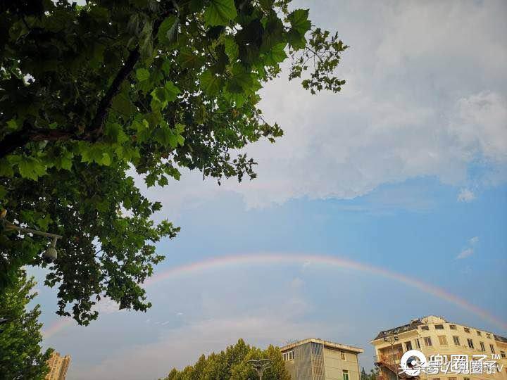 今天的双彩虹,昨天广福路上的双彩虹